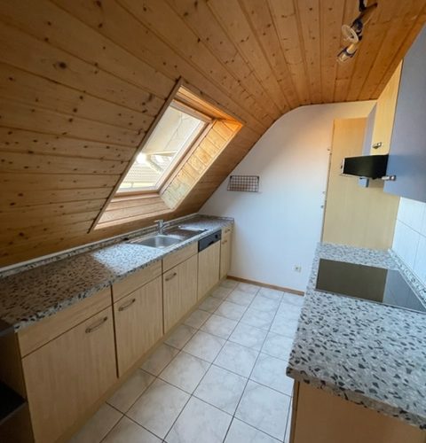 Küche in der Wohnung im DG des Neubaues