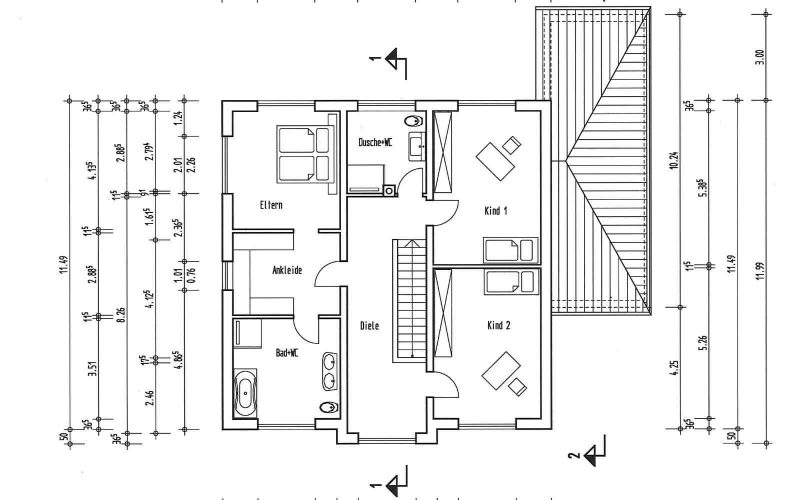 Grundriss Obergeschoss Grundriss Obergeschoss