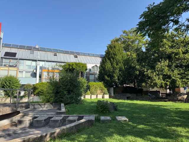 inmitten der Stadt und doch im Grünen