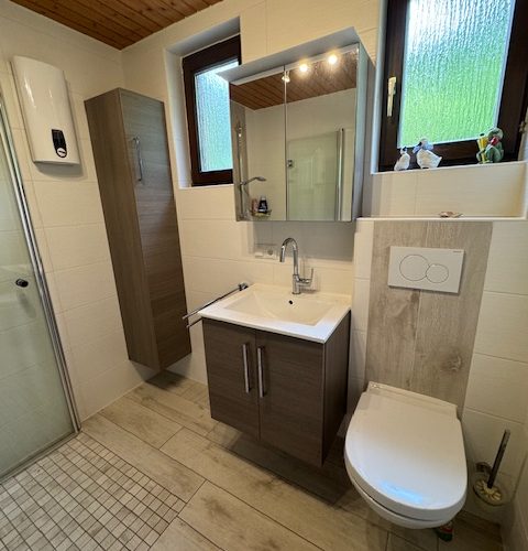 modernisiertes Duschbad im EG
