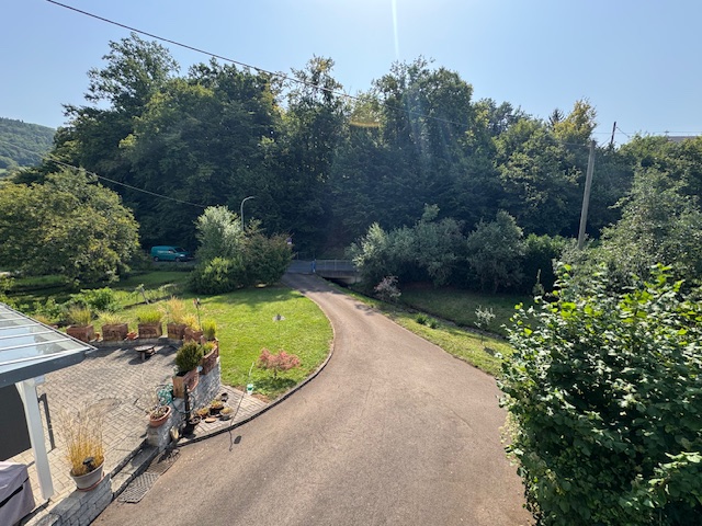 Hofzufahrt vom Haus aus gesehen