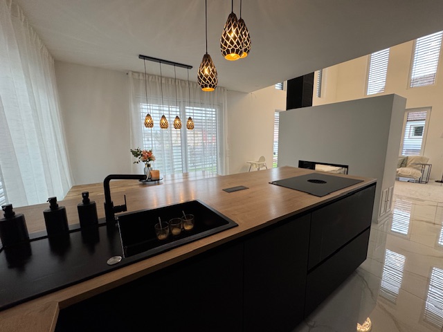 Detailaufnahme der Einbauküche